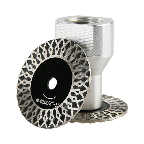 5Pcs 1.57" Corrugated Diamond Saw Blades, 5/8-11 M14 M10 Thread, Angle Grinder Disc for Marble Granite Ceramic Stone Cutting