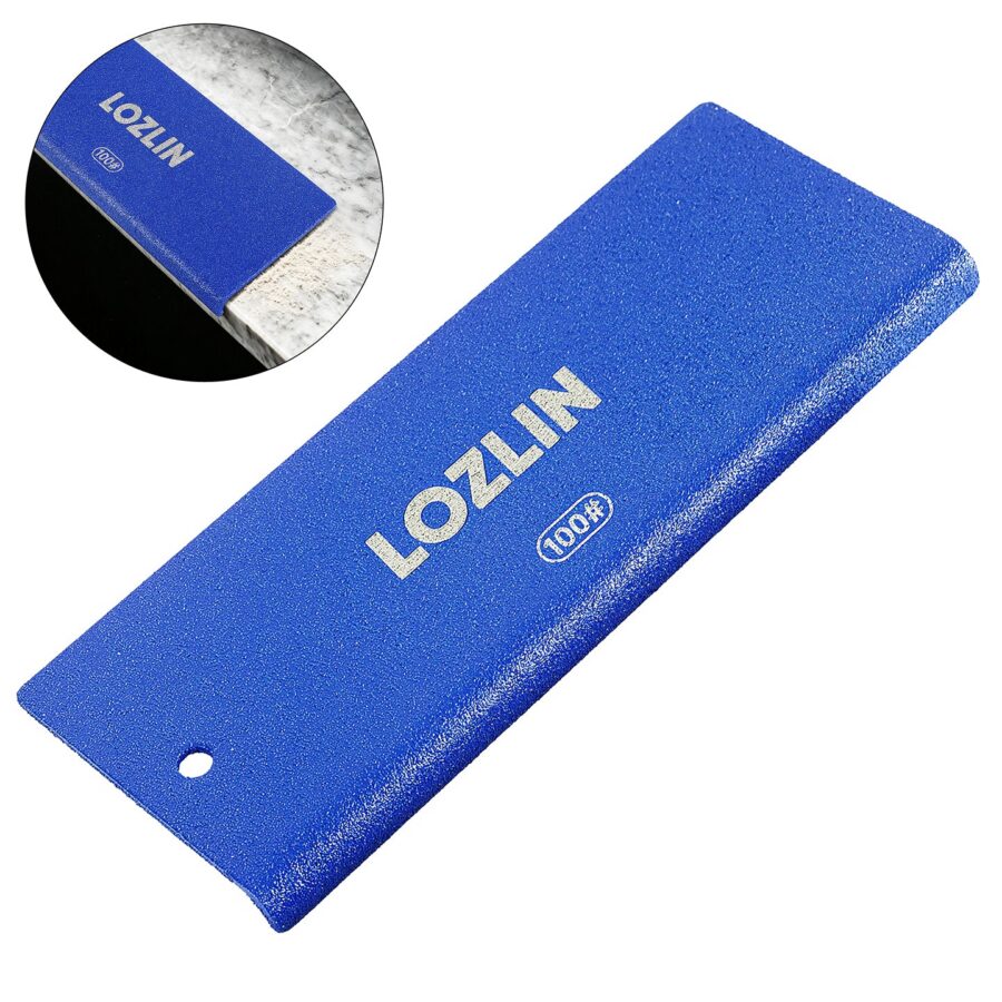 LOZLIN Diamond Hand Polishing Pads, Manual Sanding & Edge Grinding Tools for Tile, Porcelain, Glass, Marble, Granite, Stone & Metal