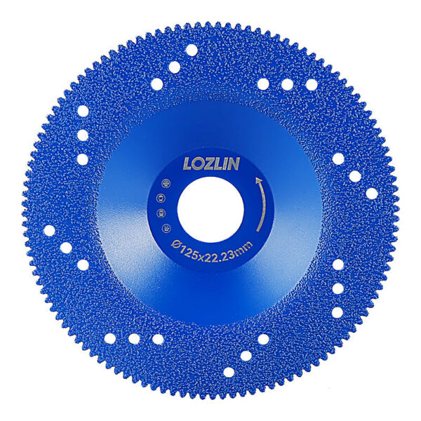 1/2PCS 5" 125mm Brazed Diamond Cup Grinding Wheels, Angle Grinder Discs for Quartz Marble Tile Edge Dry Cutting & Chamfering