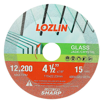 3PC/6PCS 115mm (4.5") Diamond Cutting Wheel - Ultra-Thin Glass/Tile/Stone Blade for Bottle, Rock, Angle Grinder Tool w/22.23mm Arbor