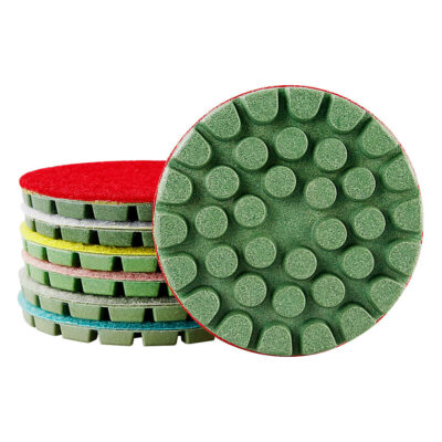 3PCS 4In Resin Bond Diamond Polishing Pads - Professional Terrazzo Floor Polishing Tools - High Efficiency Grinding & Polishing for Stone Surfaces