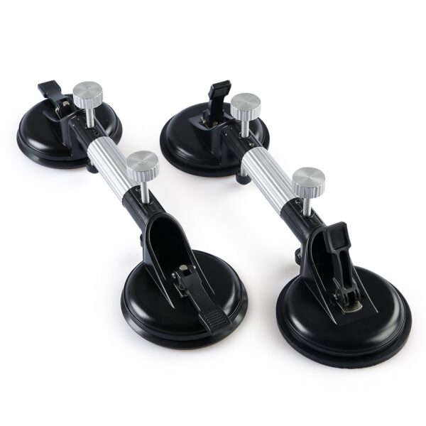 2PCS Pro Countertop Alignment Clamps - Adjustable Vacuum Suction for Seamless Joints & Leveling on Granite, Marble & Stone Slabs - Heavy-Duty Installation Tools