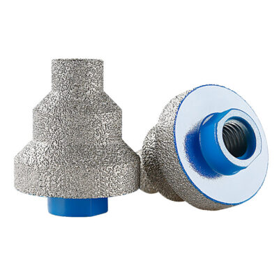 LOZLIN 20-35-50mm Diamond Step Chamfer Drill Bit, 5/8-11 M14 M10 Thread, Tile Marble Porcelain Hole Enlarging & Edge Trimming Tool