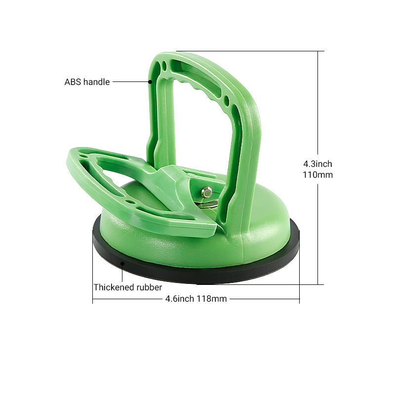 1/2Pcs 4.6" Vacuum Suction Cup Lifter, Double Handle Locking Gripper for Glass, Tile, Mirror, Granite Heavy Lifting