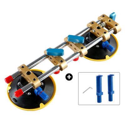 1/2Pcs 6" Stone Seam Leveling Suction Cup, Vacuum Clamp for Quartz, Granite & Marble Countertop Gap Alignment