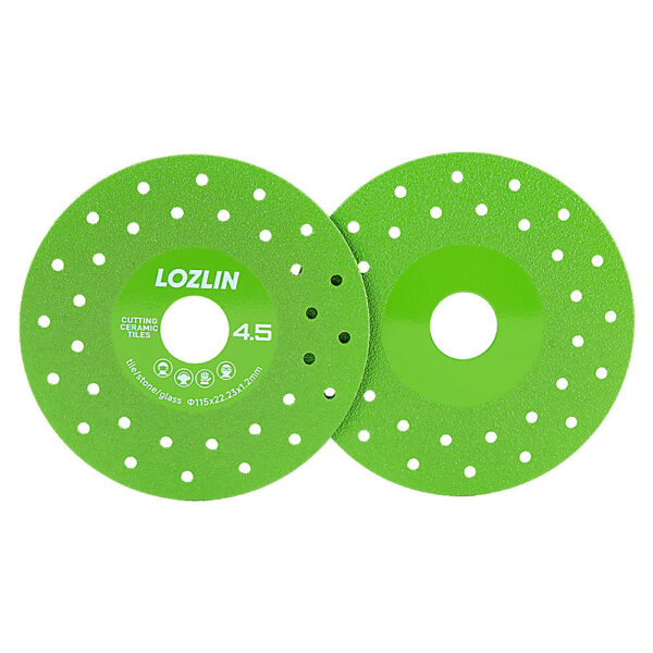 LOZLIN 3Pcs 115mm Diamond Saw Blades, for Glass, Marble, Ceramic Tile, Jade and Crystal Grinding & Cutting