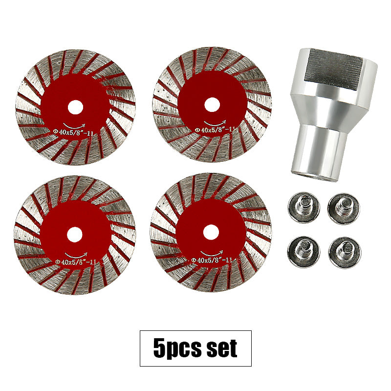 5Pcs 1.57" 40mm Diamond Saw Blades, Angle Grinder Disc for Granite Marble Sandstone Tombstone, Stone Carving & Lettering DIY Masonry