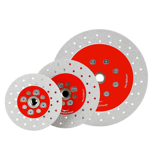 `4-9" 100-230mm Double-Sided Diamond Grinding Discs, 5/8"-11 Thread Angle Grinder Blades for Marble Quartz Granite Tile Cutting & Chamfering`