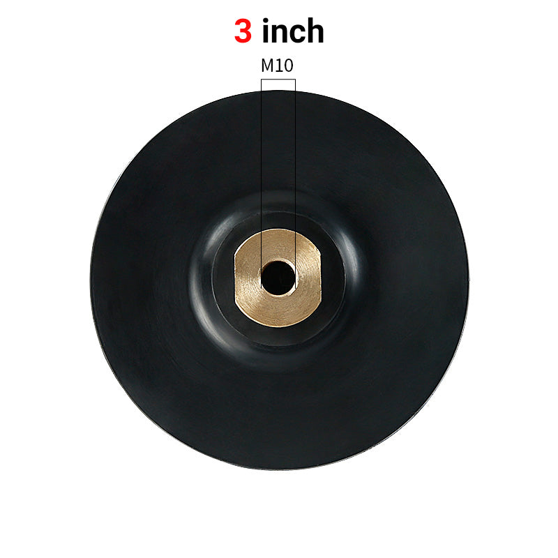 3"-4" 80-100mm Flexible Rubber Sanding Disc, Self-Adhesive Bendable Head for Marble Granite Arc Grinding, Angle Grinder Accessories