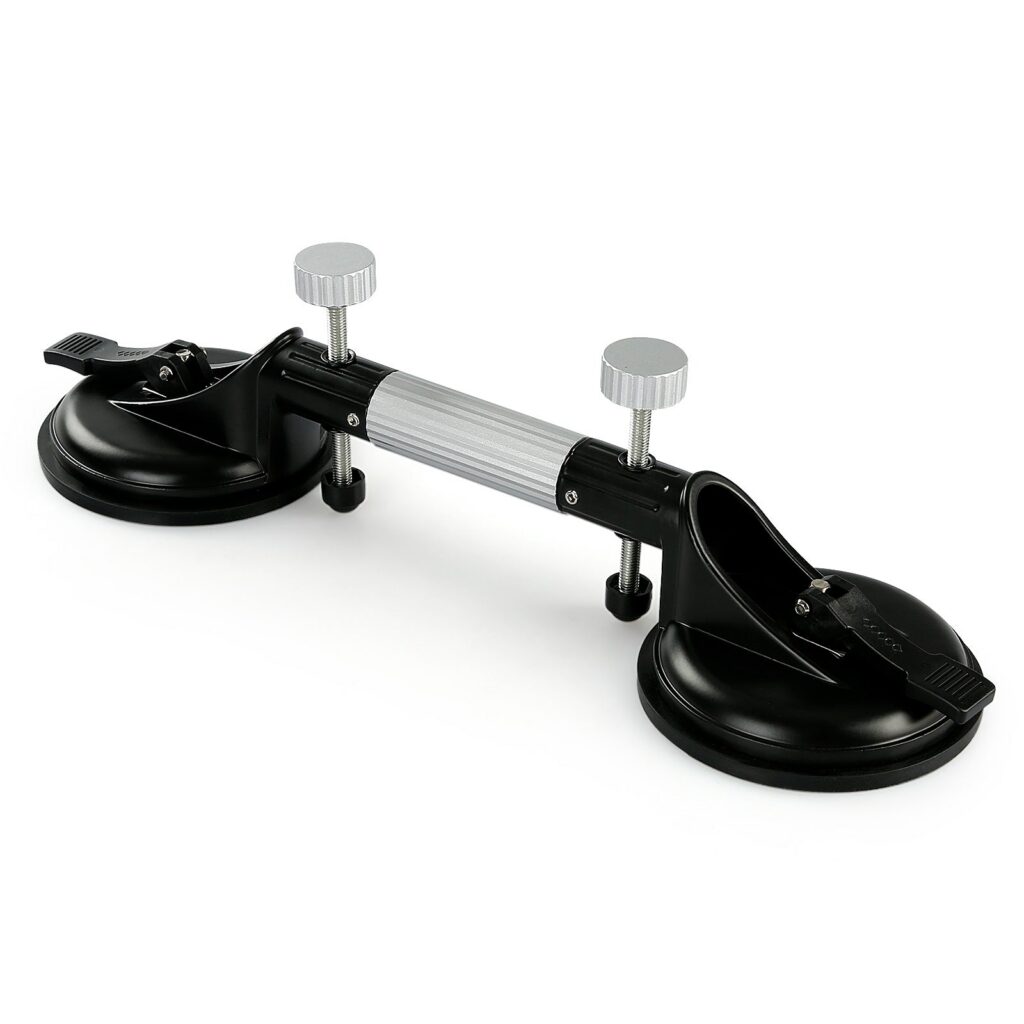 2PCS Pro Countertop Alignment Clamps - Adjustable Vacuum Suction for Seamless Joints & Leveling on Granite, Marble & Stone Slabs - Heavy-Duty Installation Tools