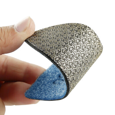 5PCS Diamond Hand Polishing Pads - Edge Trimming, Deburring & Chip Repair Tool for Tile, Slab, Glass - Manual Grinding & Polishing Kit with Abrasive Discs
