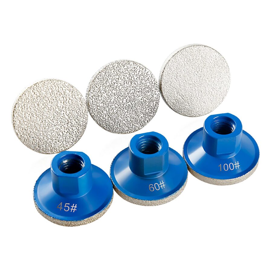 LOZLIN 2" 50mm Diamond Flat Grinding Disc, 5/8-11 M14 M10 Thread, for Quartz Marble Tile Countertop Edge & Joint Grinding