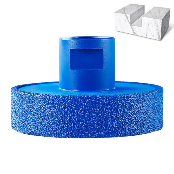 Diamond Flat Grinding Wheel, 5/8-11 M14 Angle Grinder Tool for Marble Quartz Countertop Grooving, Vanity & Basin Fabrication