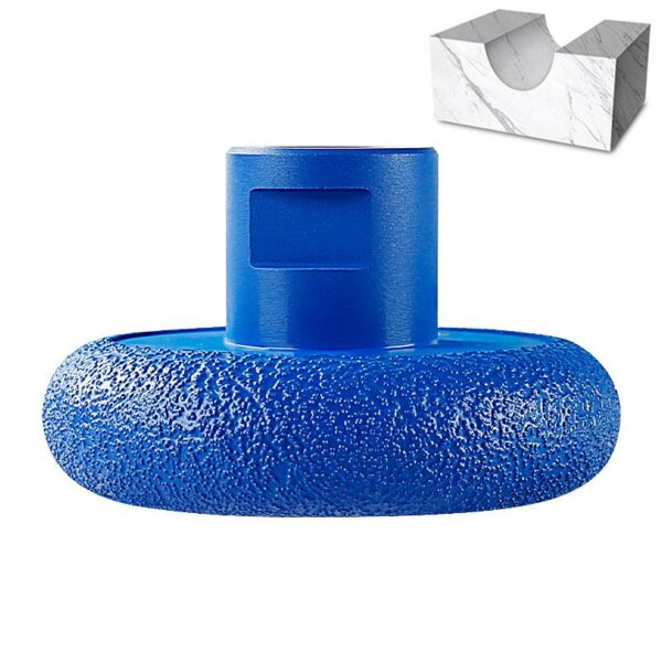LOZLIN Diamond Roman Edge Grinding Wheel, 5/8-11 M14 Angle Grinder Profiling Disc for Quartz Marble Stone Cylindrical Grooving